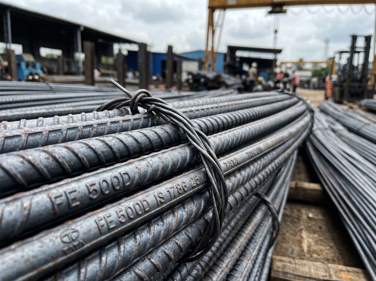 Fe 500D TMT Steel Bars Pallel